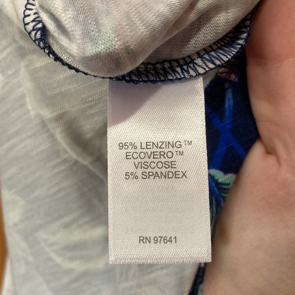 NWT J. Jill Navy Floral Maxi Dress - Picture 6 of 6